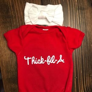 Thick-fil-a baby onesie